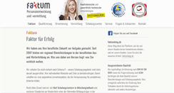Desktop Screenshot of faktum-gmbh.de